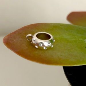 Brighton Silver and Rhinestone Charm Spacer